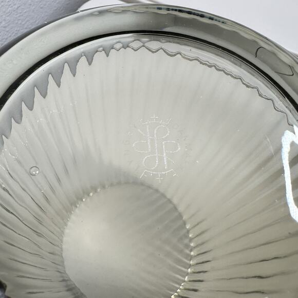 Lyngby Danmark Glass Vase Transparent Smoke 25 cm Mouth Blown Porcelain - Picture 4 of 7